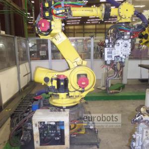 Fanuc robot di saldatura a punti con guida lineare